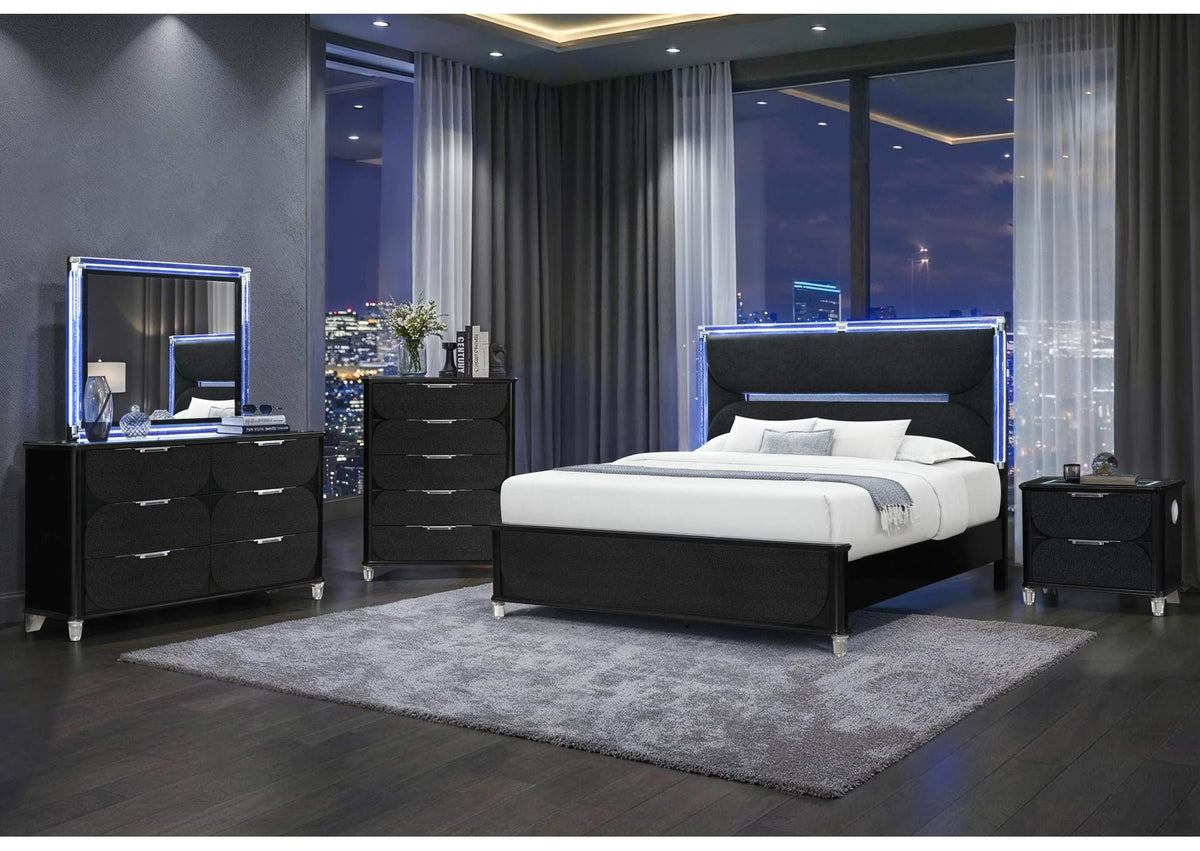 LANDO-BLACK-KBG LANDO BLACK KING BED GROUP