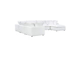 REN-L0092-SEC2 Cali Pearl Performance Fabric Modular Large Chaise Sectional