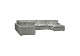 REN-L0090-SEC2 Cali Slate Performance Fabric Modular Large Chaise Sectional