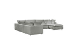REN-L0090-SEC2 Cali Slate Performance Fabric Modular Large Chaise Sectional
