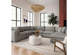 REN-L0090-SEC2 Cali Slate Performance Fabric Modular Large Chaise Sectional