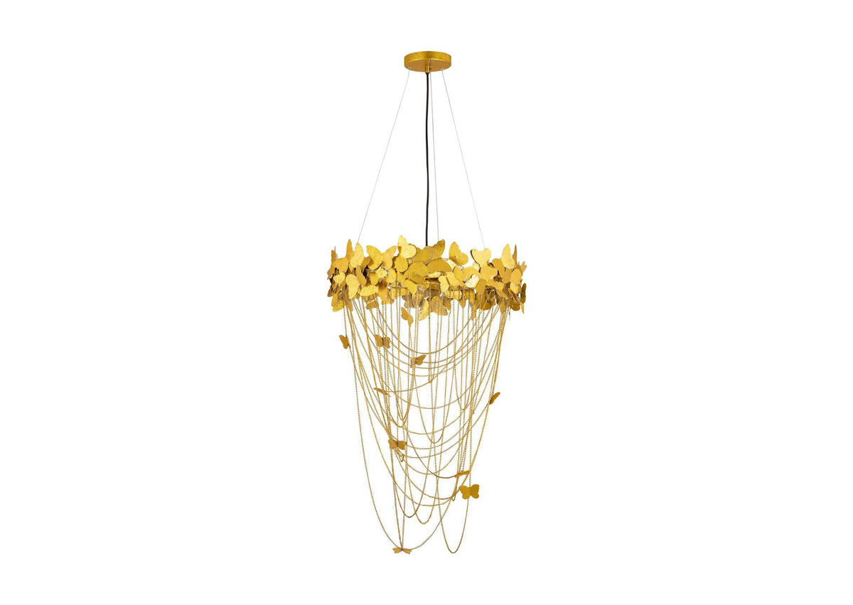 TOV-G18412 Butterfly Gold Chandelier
