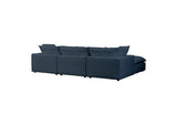 REN-L0096-SEC Cali Navy Performance Fabric Modular 4 Piece Sectional