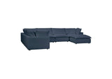 REN-L0096-SEC2 Cali Navy Performance Fabric Modular Large Chaise Sectional