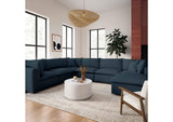 REN-L0096-SEC2 Cali Navy Performance Fabric Modular Large Chaise Sectional