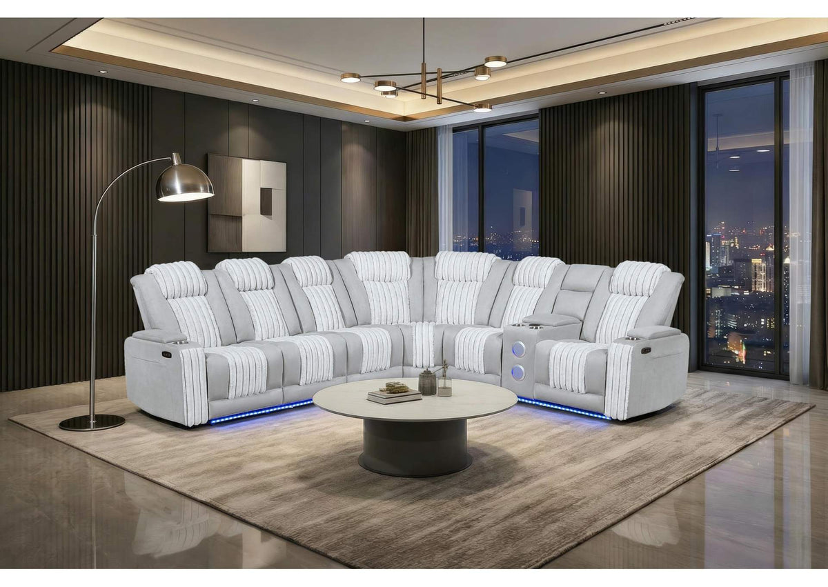 U8000-GREY-P2_SEC U8000 GREY P2 SECTIONAL WITH LED