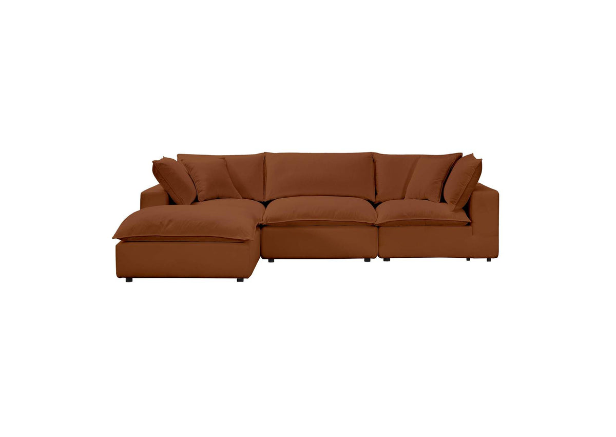 REN-L0098-SEC Cali Rust Performance Fabric Modular 4 Piece Sectional