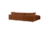 REN-L0098-SEC Cali Rust Performance Fabric Modular 4 Piece Sectional