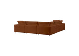 REN-L0098-SEC1 Cali Rust Performance Fabric Modular L - Sectional