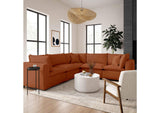 REN-L0098-SEC1 Cali Rust Performance Fabric Modular L - Sectional