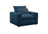 REN-L00187 Cali Navy Performance Fabric Arm Chair