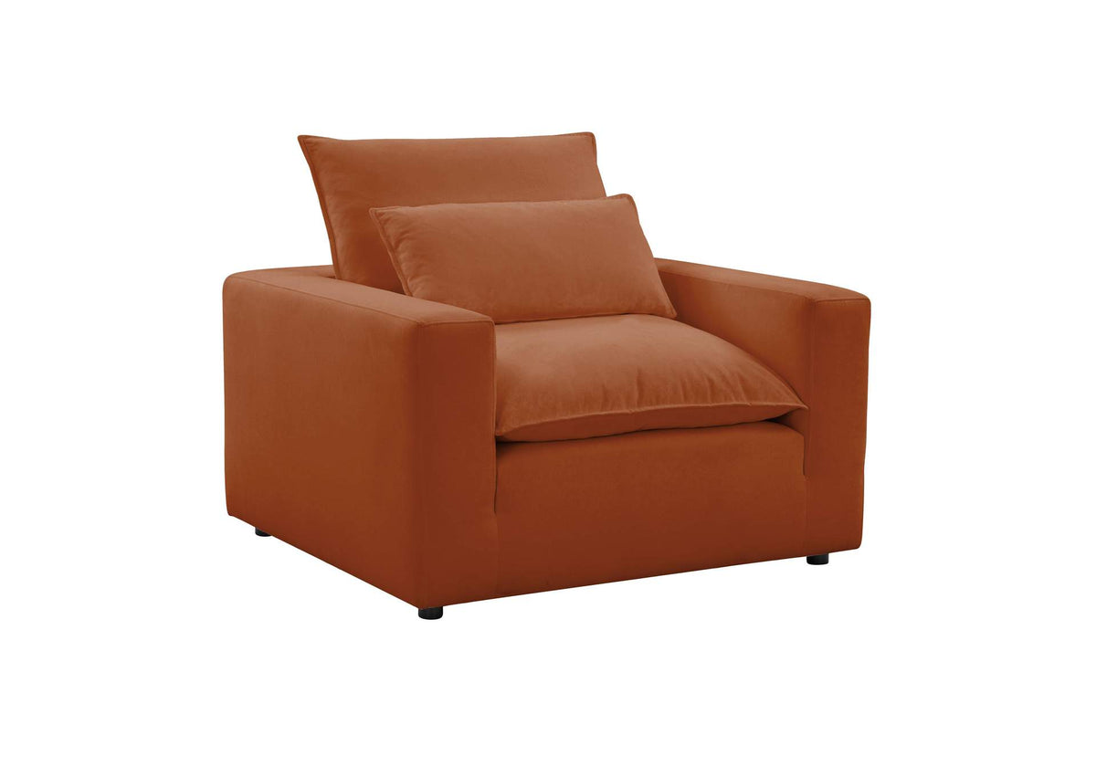 REN-L00188 Cali Rust Performance Fabric Arm Chair