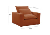 REN-L00188 Cali Rust Performance Fabric Arm Chair