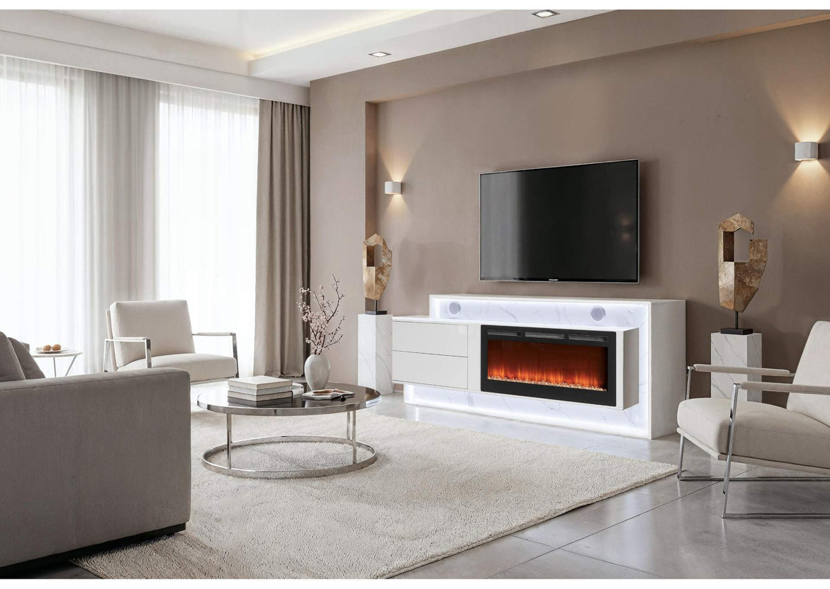 KIRA-WHITE-87"_EU_W_SPKR_LED KIRA WHITE 87" ENTERTAINMENT UNIT WITH BLUETOOTH SPEAKER AND LED