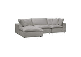 REN-L0090-SEC Cali Slate Performance Fabric Modular 4 Piece Sectional
