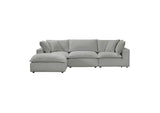 REN-L0090-SEC Cali Slate Performance Fabric Modular 4 Piece Sectional