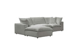 REN-L0090-SEC Cali Slate Performance Fabric Modular 4 Piece Sectional