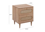 TOV-B44161 Carmen Cane Nightstand