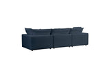 REN-L0096 Cali Navy Performance Fabric Modular Sofa