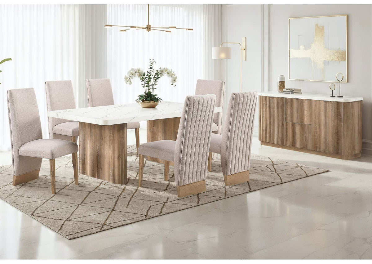 D2504DT+D12DC-NAT D2504DT AND 4 D12DC BEIGE - NATURAL