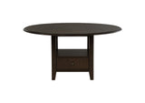 115100-S5 Twyla 5-piece 60-inch Round Wood Dining Table Set Dark Cocoa