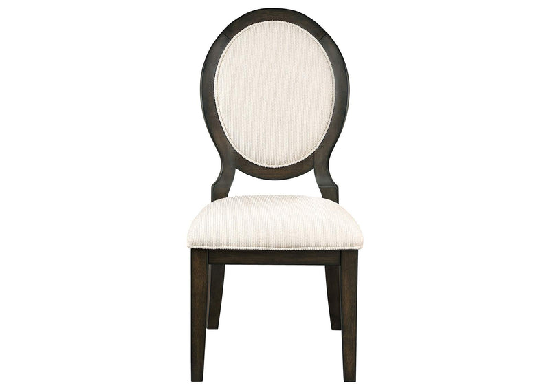 115100-S5 Twyla 5-piece 60-inch Round Wood Dining Table Set Dark Cocoa