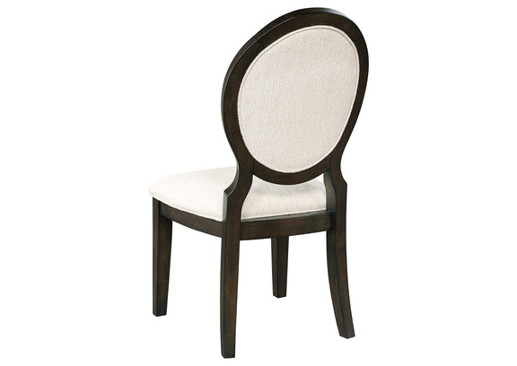 115100-S5 Twyla 5-piece 60-inch Round Wood Dining Table Set Dark Cocoa