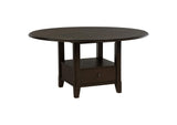 115100 Twyla 60-inch Round Dining Table with Drawer Dark Cocoa