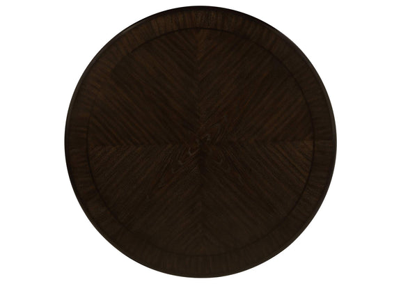 115100 Twyla 60-inch Round Dining Table with Drawer Dark Cocoa