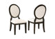 115102 Twyla Oval Back Dining Side Chair Dark Cocoa (Set of 2)