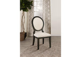 115102 Twyla Oval Back Dining Side Chair Dark Cocoa (Set of 2)