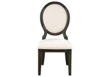 115102 Twyla Oval Back Dining Side Chair Dark Cocoa (Set of 2)