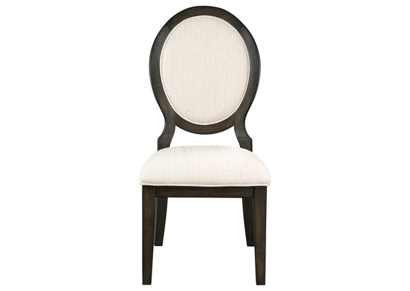 115102 Twyla Oval Back Dining Side Chair Dark Cocoa (Set of 2)