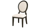115102 Twyla Oval Back Dining Side Chair Dark Cocoa (Set of 2)