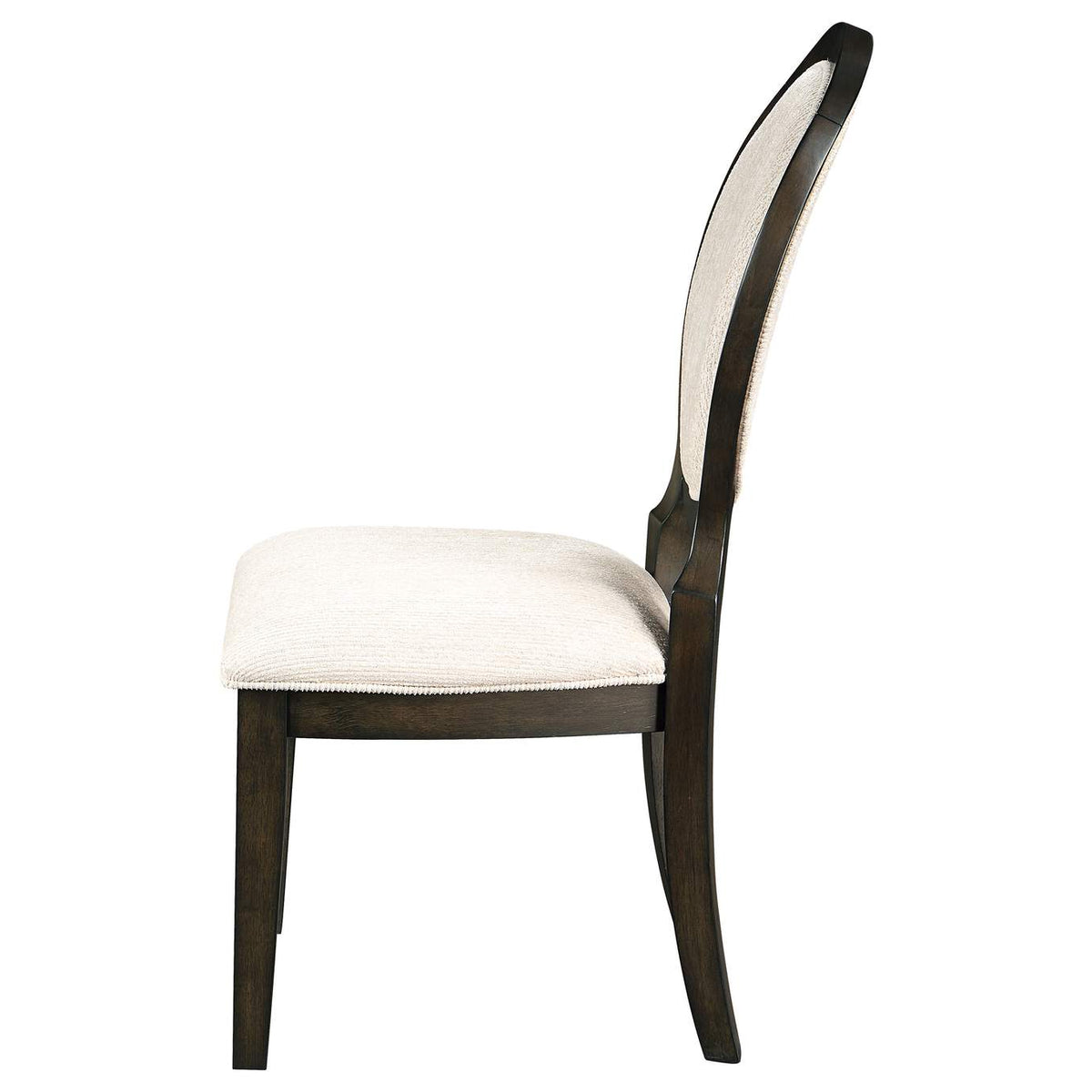 115102 Twyla Oval Back Dining Side Chair Dark Cocoa (Set of 2)