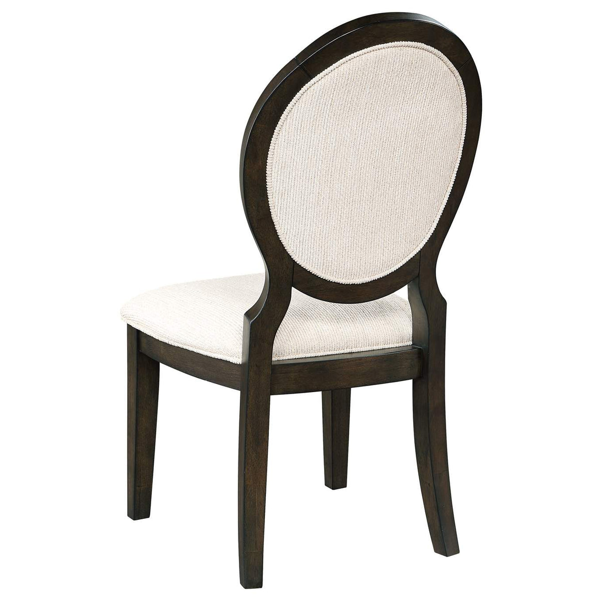 115102 Twyla Oval Back Dining Side Chair Dark Cocoa (Set of 2)