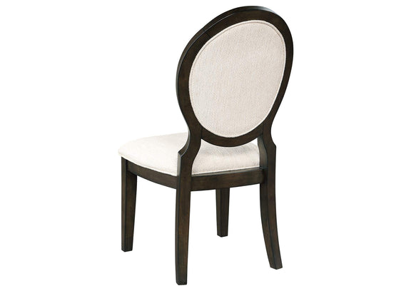 115102 Twyla Oval Back Dining Side Chair Dark Cocoa (Set of 2)