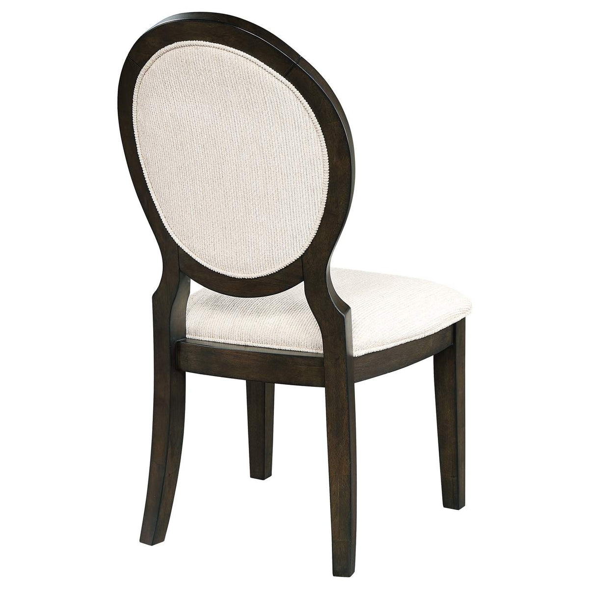 115102 Twyla Oval Back Dining Side Chair Dark Cocoa (Set of 2)