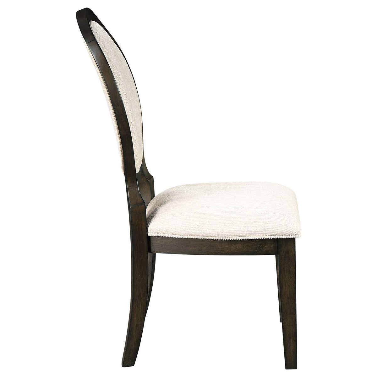 115102 Twyla Oval Back Dining Side Chair Dark Cocoa (Set of 2)