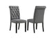 115162 Alana Fabric Upholstered Dining Side Chair Grey (Set of 2)