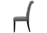 115162 Alana Fabric Upholstered Dining Side Chair Grey (Set of 2)