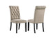 115182 Alana Velvet Upholstered Dining Side Chair Sand (Set of 2)