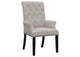 115183 Alana Velvet Upholstered Dining Arm Chair Sand