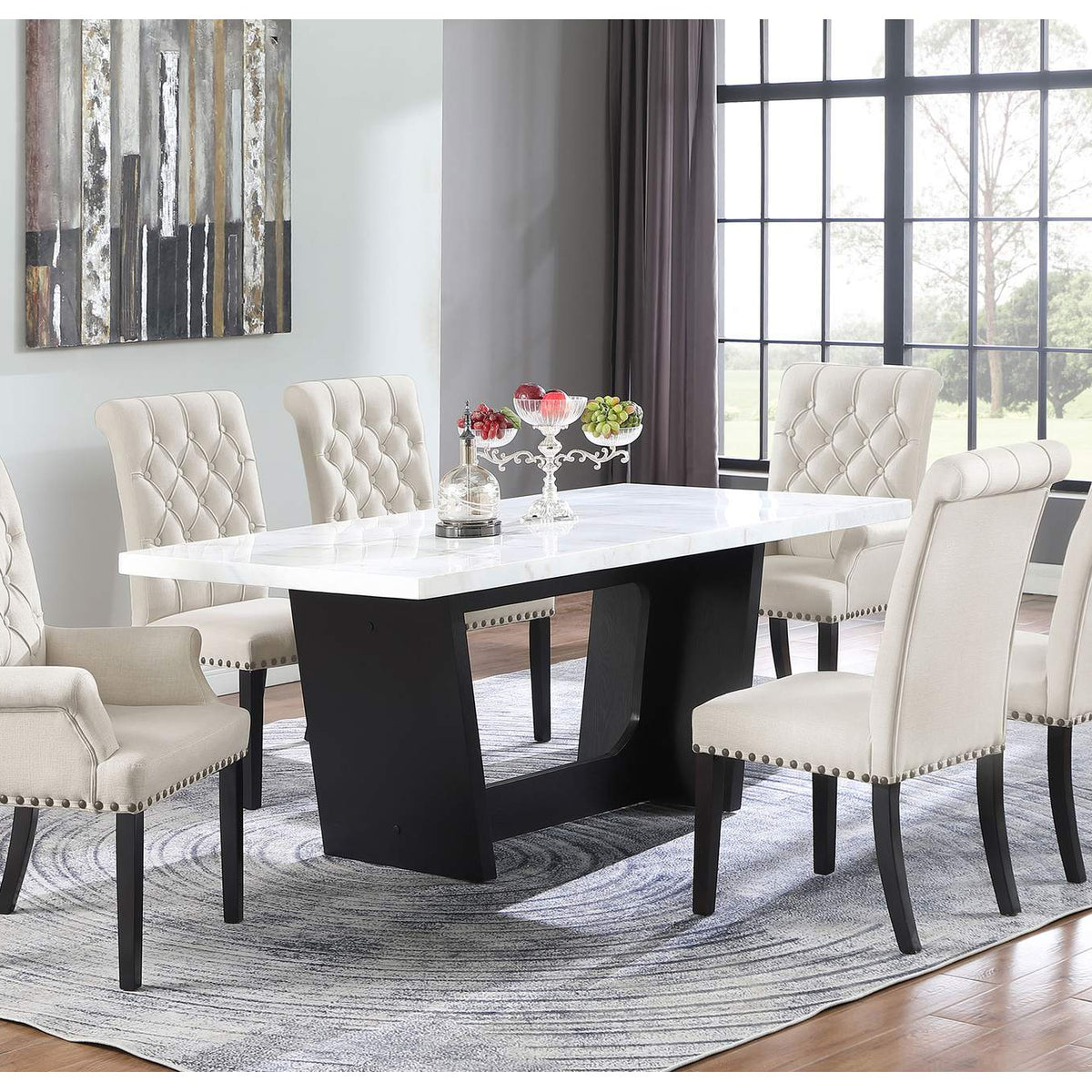 115183 Alana Velvet Upholstered Dining Arm Chair Sand