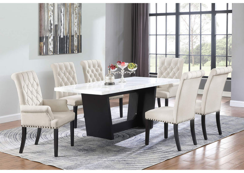 115183 Alana Velvet Upholstered Dining Arm Chair Sand
