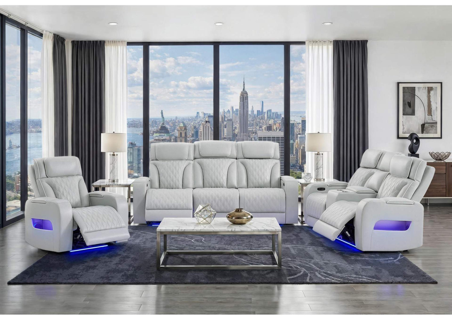 U8611-BLANCHE_SIL-P2_PRS_PCRLS_PR U8611 BLANCHE SILVER P2 POWER REC SOFA - POWER CON REC LOVESEAT - POWER REC