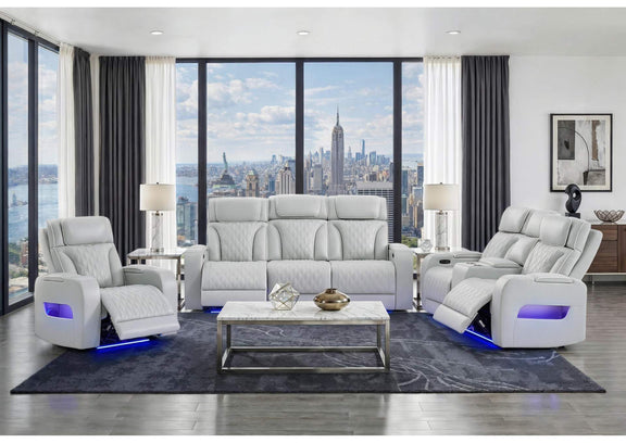U8611-BLANCHE_SIL-P2_PRS_PCRLS_PR U8611 BLANCHE SILVER P2 POWER REC SOFA - POWER CON REC LOVESEAT - POWER REC