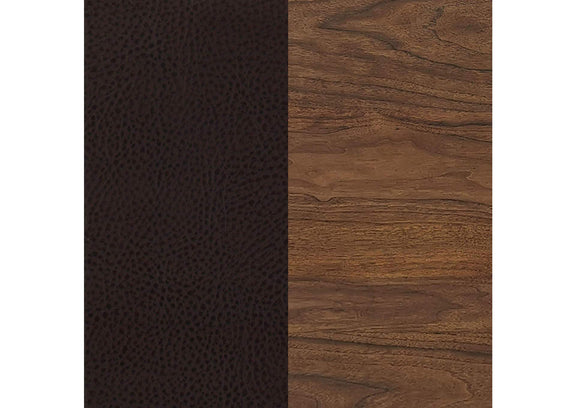 115209 Dewey Upholstered Counter Chair Walnut (Set of 2)