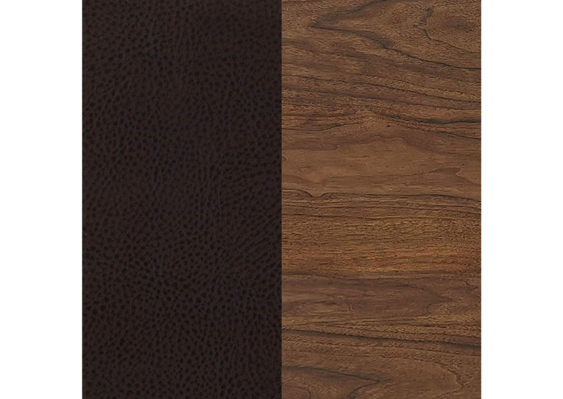 115209 Dewey Upholstered Counter Chair Walnut (Set of 2)