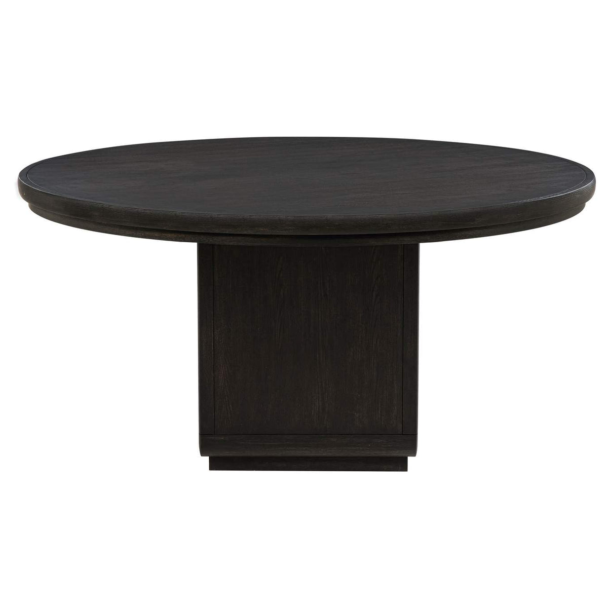 115390-S5A Leandro 5-piece Round Dining Table Set Burnished Black
